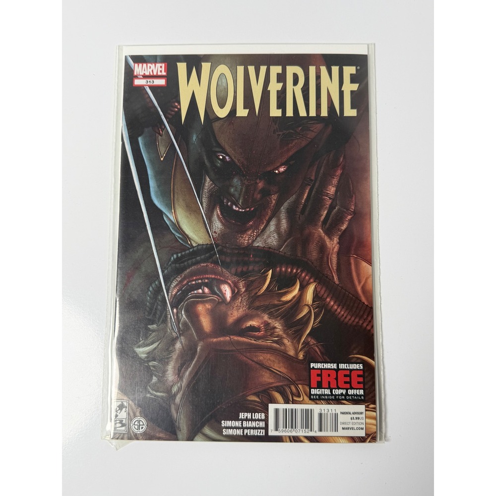 Wolverine 313 2012 Marvel Comics Jeph Loeb Simone Bianchi Sabretooth Reborn
